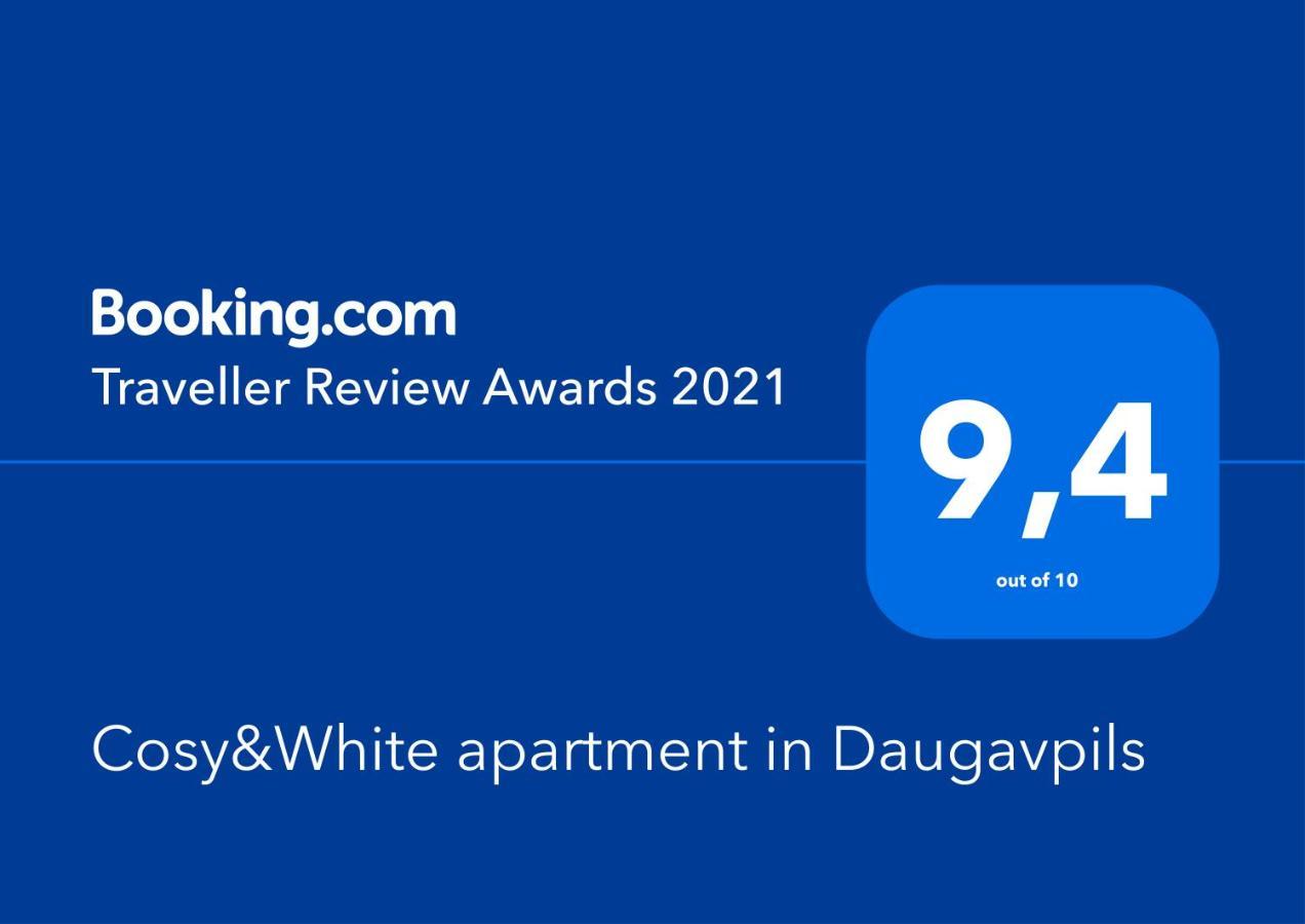 Cosy&White Apartment In 陶格夫匹尔斯 外观 照片